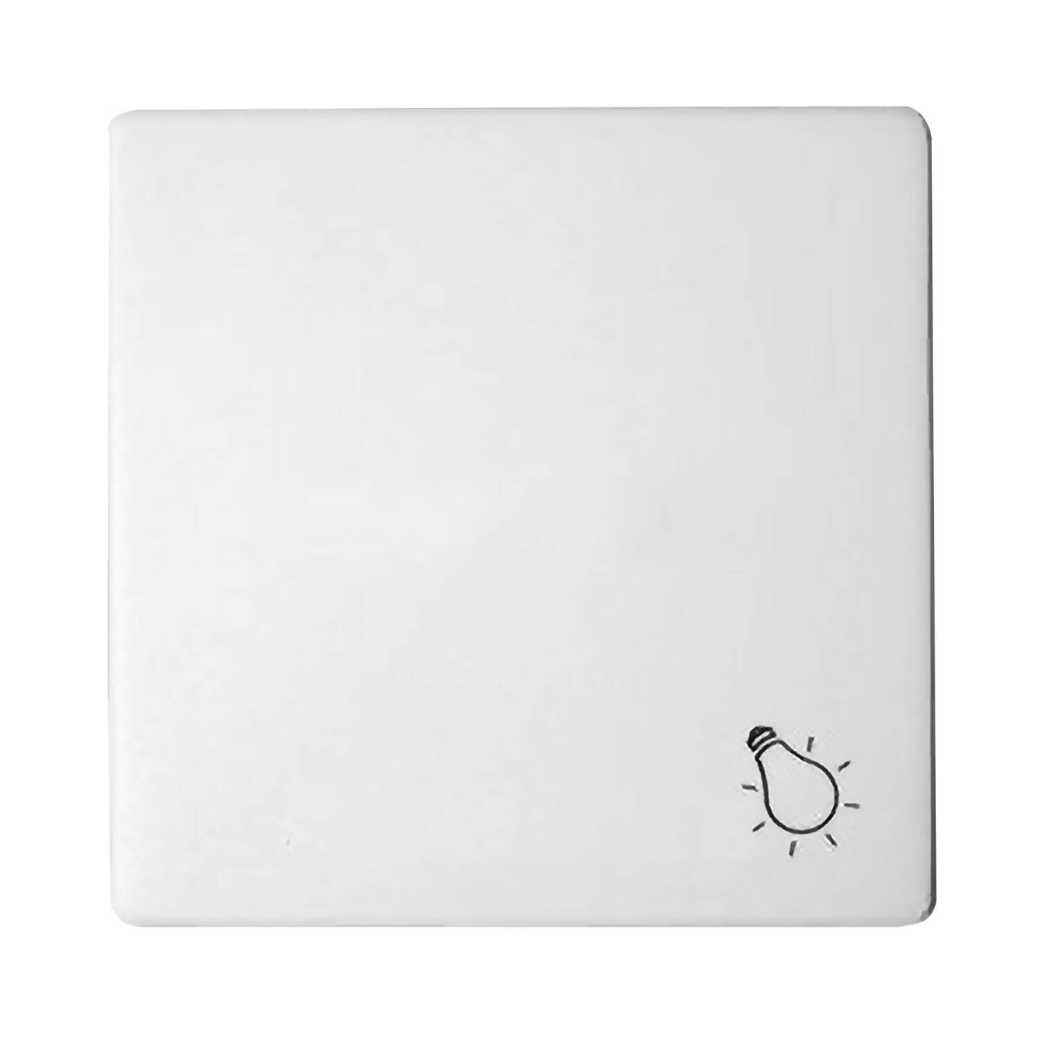 Touche pour Interrupteur Simple avec Voyant SIMON 82 8200016 Blanc