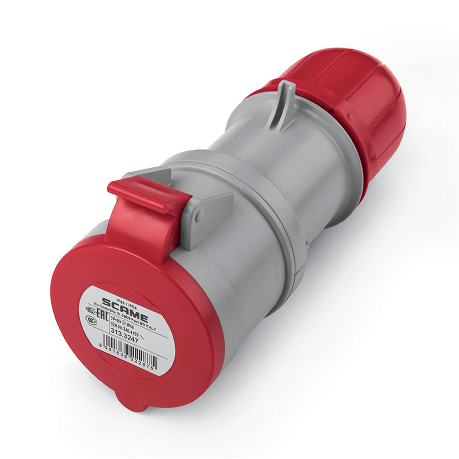 Fiche Industrielle 32A IP54 Optima SCAME 3P + N + TT
