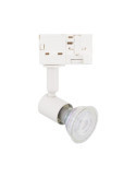 Spot à Douille sur Rail Triphasé Oasis pour Ampoule GU10