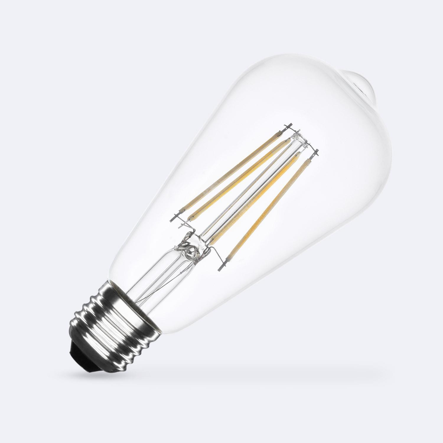 Ampoule LED Filament E27 8W 1055lm Dimmable ST64 No Flicker Blanc neutre 4000K
