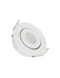 Spot LED Downlight COB Orientable Rond Blanc Coupe Ø 44mm