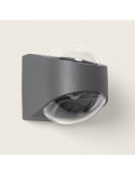 Applique Murale Extérieure LED 12W Aluminium Éclairage Double Face Adelfa