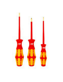 Jeu de 3 Tournevis Isolant Plat/Philips VDE 1000V GEF K3