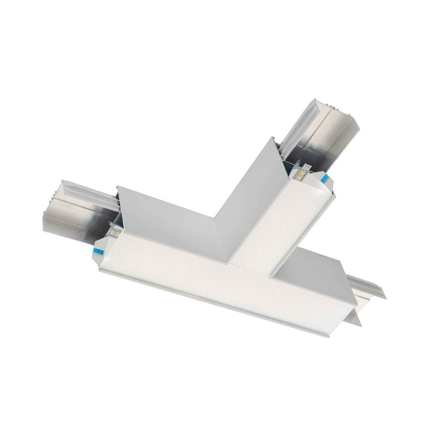 Jonction T pour Barre Linéaire LED Turner 12W Blanc neutre 4000K Argent