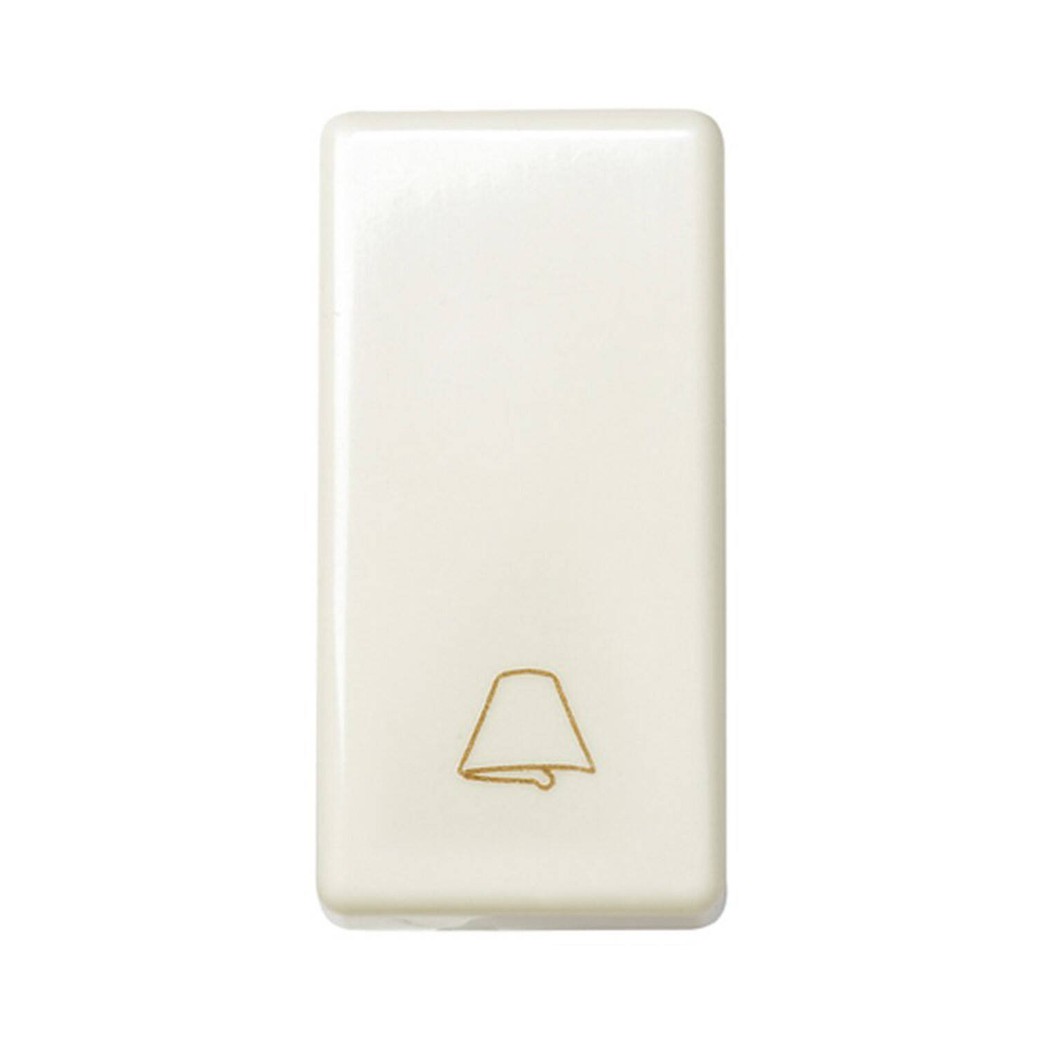 Bouton-Poussoir Simple Étroit avec Touche Sonnette SIMON 27 Play 27150 Ivoire