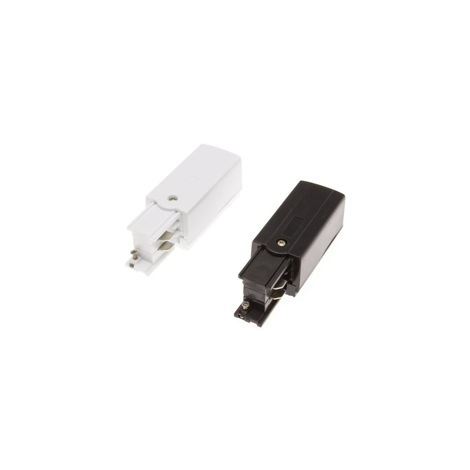 Connecteur d'Alimentation Left Side pour Rail Triphasé Blanc