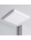 Plafonnier LED Métal Carré Design 24W Métal 300x300 mm White