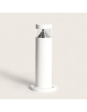 Balise LED Extérieure 5W en Saillie sur Pied 30cm Inti Inox Blanche