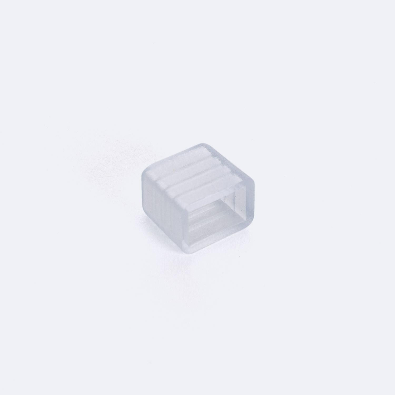 Embout de Finition pour Ruban LED 220V AC SMD2835 IP65 Largeur 12mm Transparent