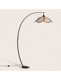 Lampadaire Rotin Arc Nirvana
