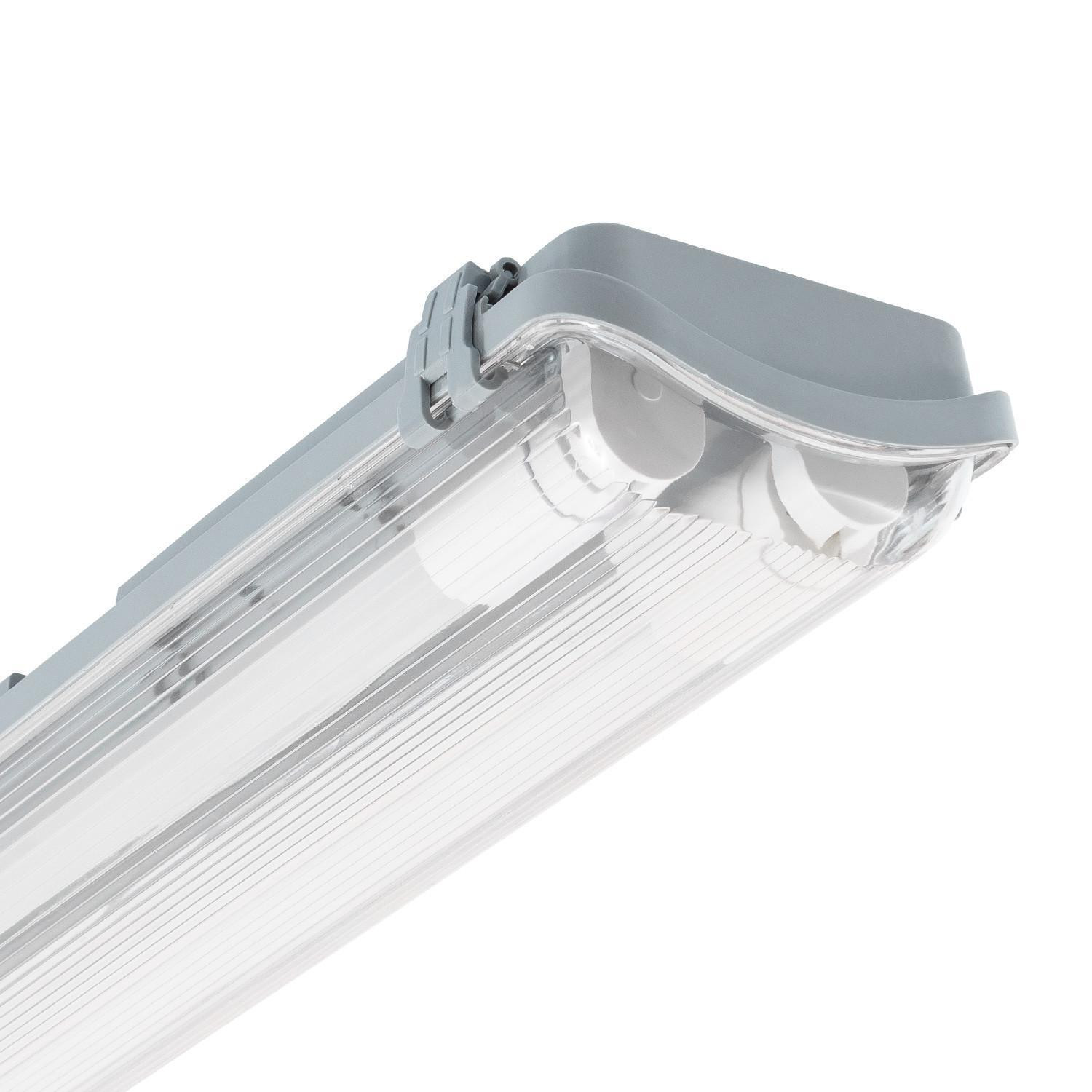 Réglette Étanche Slim 120cm IP65 pour deux Tubes LED 1200mm