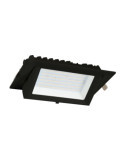Spot Downlight LED 20W Rectangulaire Orientable SAMSUNG 130 lm/W LIFUD Coupe 210x125 mm Noir