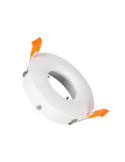 Collerette Downlight Ronde Design Blanche pour Ampoule LED GU10/GU5.3 Coupe Ø 70mm