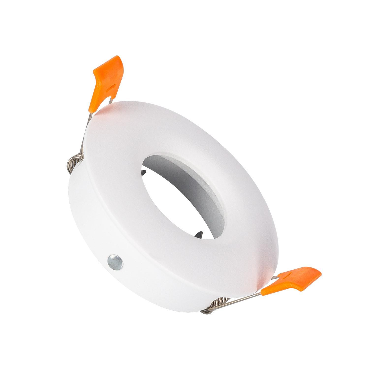 Collerette Downlight Ronde Design Blanche pour Ampoule LED GU10/GU5.3 Coupe Ø 70mm Blanc