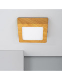 Plafonnier LED  6W Carré Aluminium 105x105 mm Slim CCT Sélectionnable Galán SwitchDimm