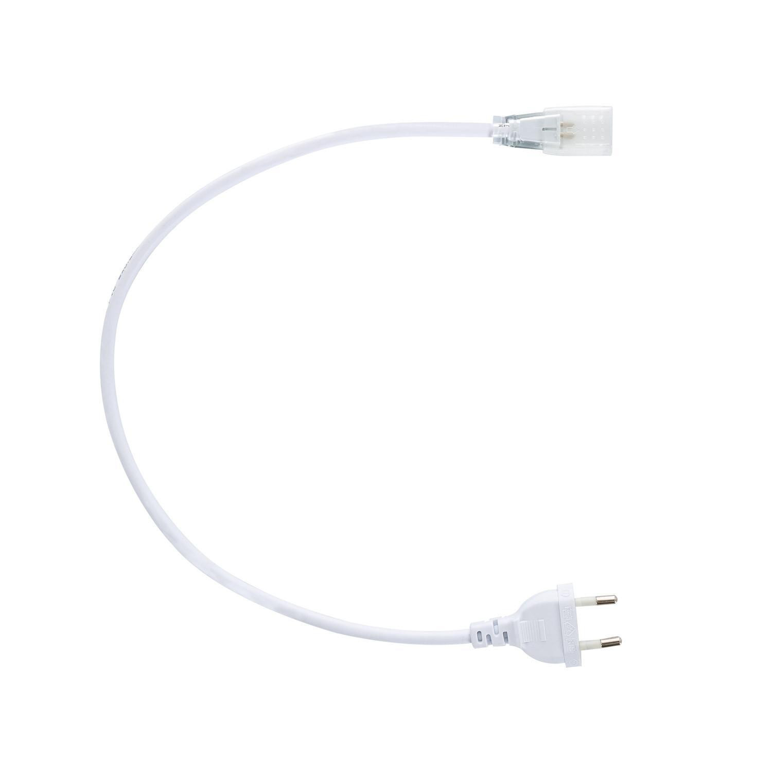 Câble d'Alimentation Ruban LED Auto-redressement 220V AC SMD&COB IP65 Largeur 12mm Blanc