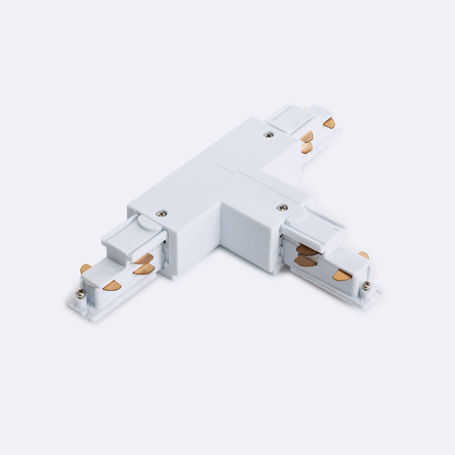 Connecteur Right Side Type T pour Rail Triphasé DALI Blanc