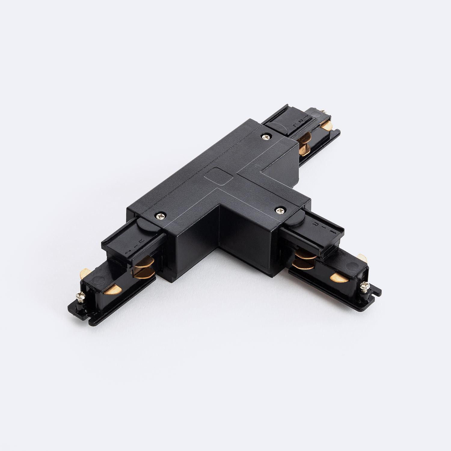 Connecteur Right Side Type T pour Rail Triphasé DALI Noir