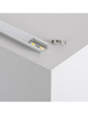 Profilé Aluminium Encastrable avec Capot Continu pour Ruban LED jusqu'à 12mm