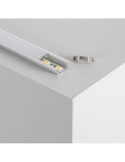 Profilé Aluminium Encastrable avec Capot Continu pour Ruban LED jusqu'à 12mm