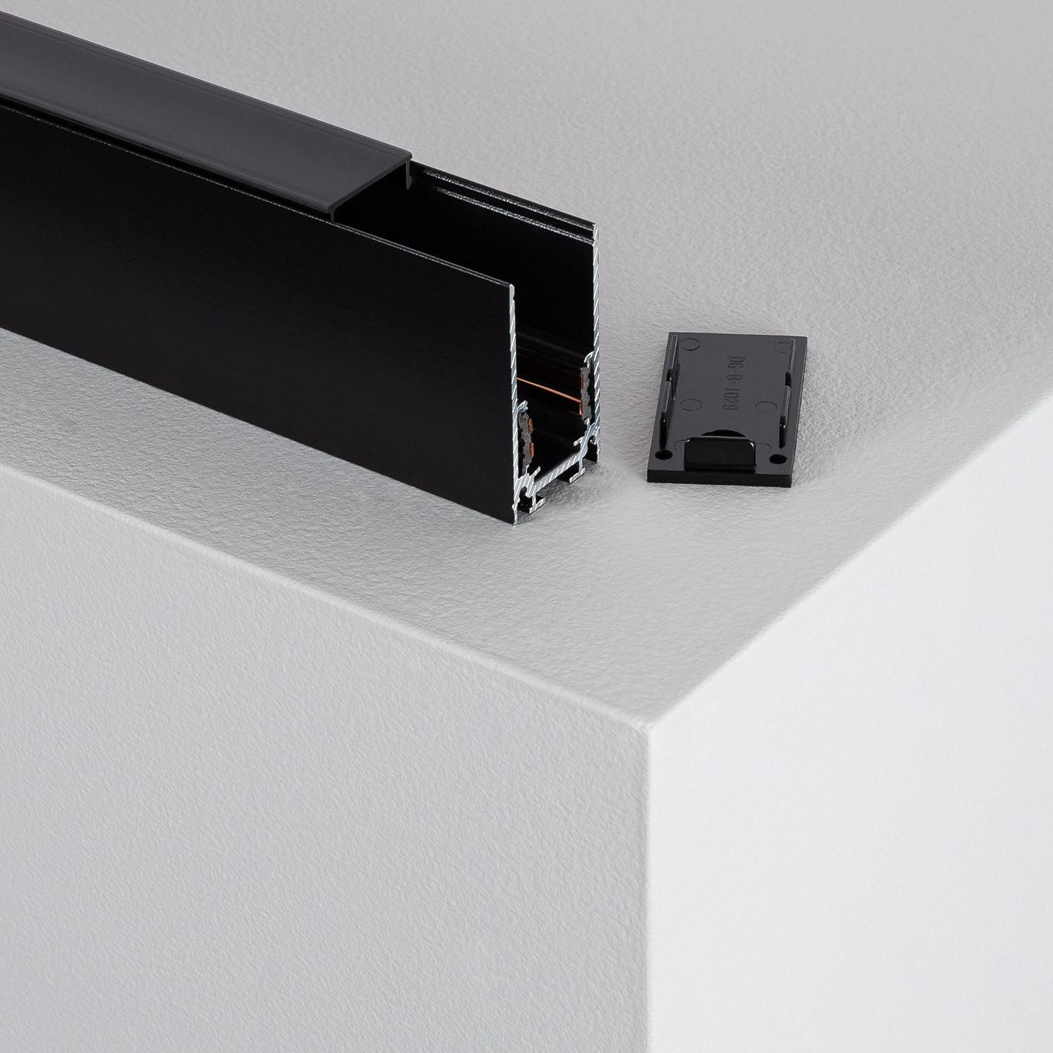 Rail Magnétique 20mm Suspendu 48V 1m Noir