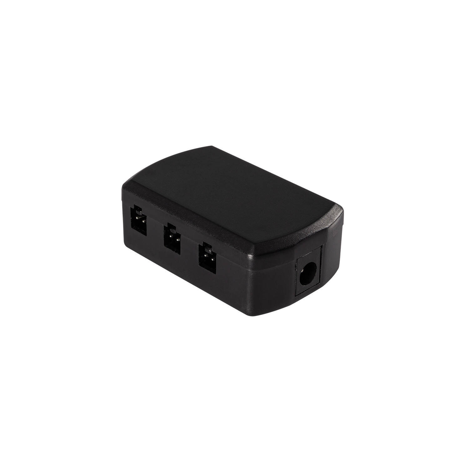 Distributeur de Connexion 6 Sorties Entrée Jack 12/24V pour Profilé New Aretha Noir