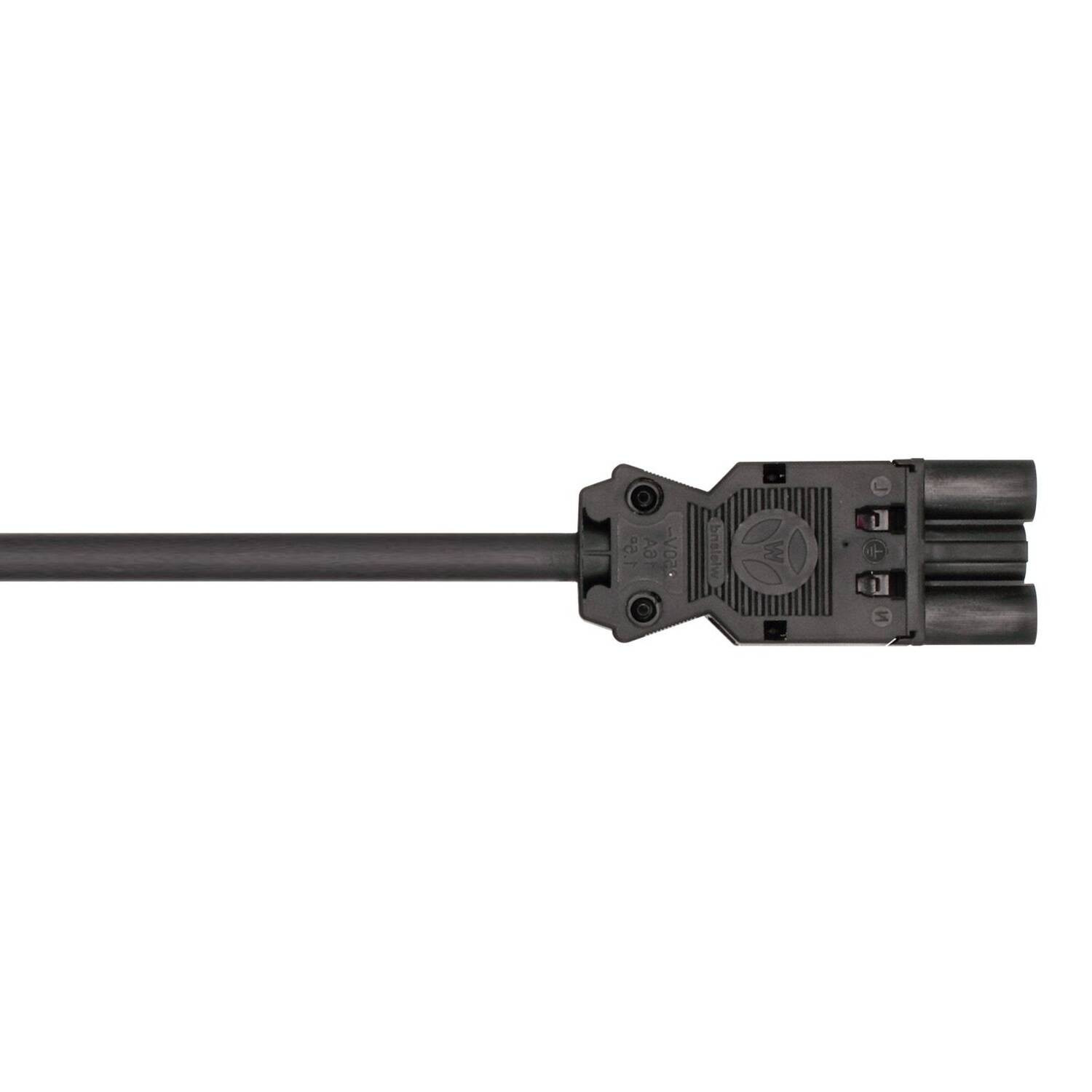 Câble GST18 3 Pôles Mâle avec Câble de 1m Noir