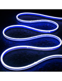 Gaine Néon LED 48V DC 120 LED/m Bleu IP65 sur Mesure Coupe tous les 5 cm