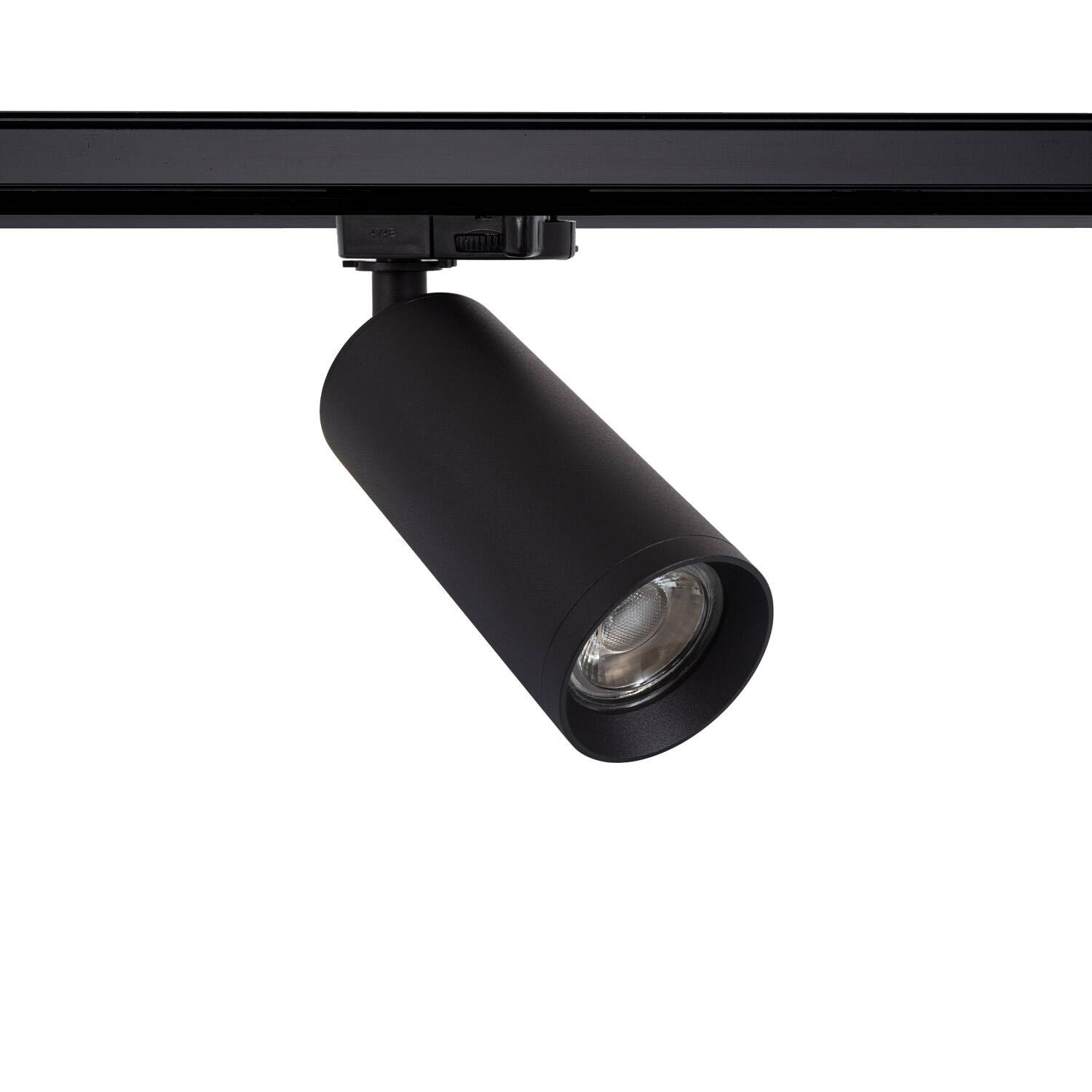 Spot à Douille sur Rail Triphasé Quartz pour Ampoule GU10 Noir