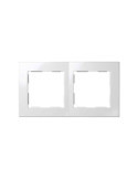 Cadre 2 Emplacements Blanc SIMON 28 28620