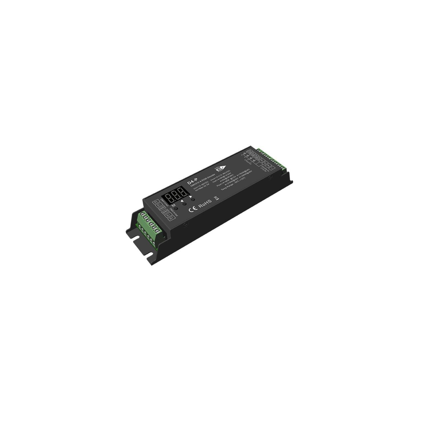 Décodeur DMX512 & RDM 12-48V DC RGBW 4 Canaux RGBW