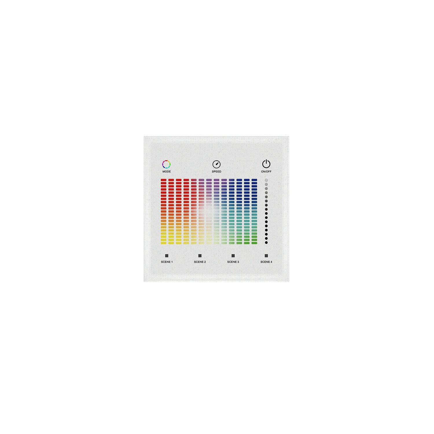 Télécommande Variateur Murale Tactile LED RGB DALI Master Blanc