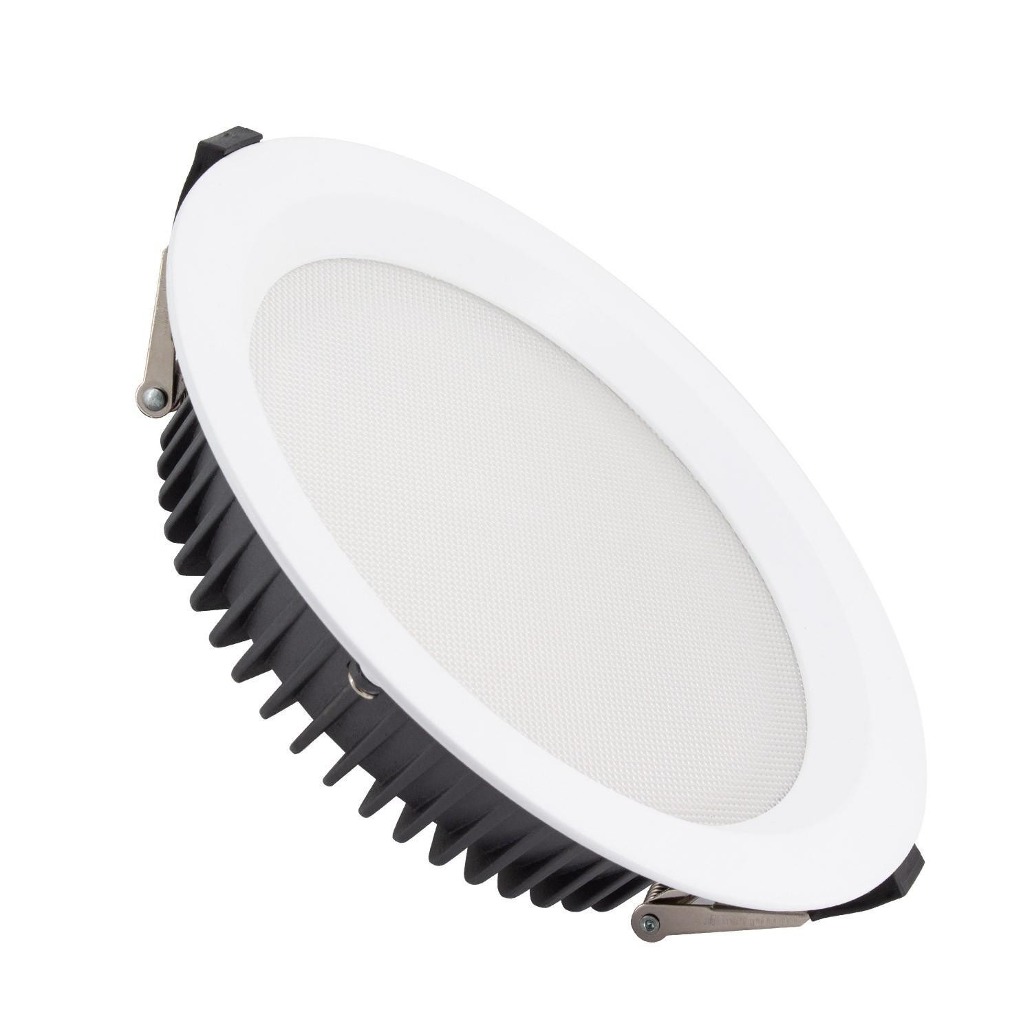 Downlight LED 24W Rond SAMSUNG Aero 130 lm/W Microprismatique 4000K LIFUD Coupe Ø 200mm Blanc neutre 4000K Dimmable 1-10V