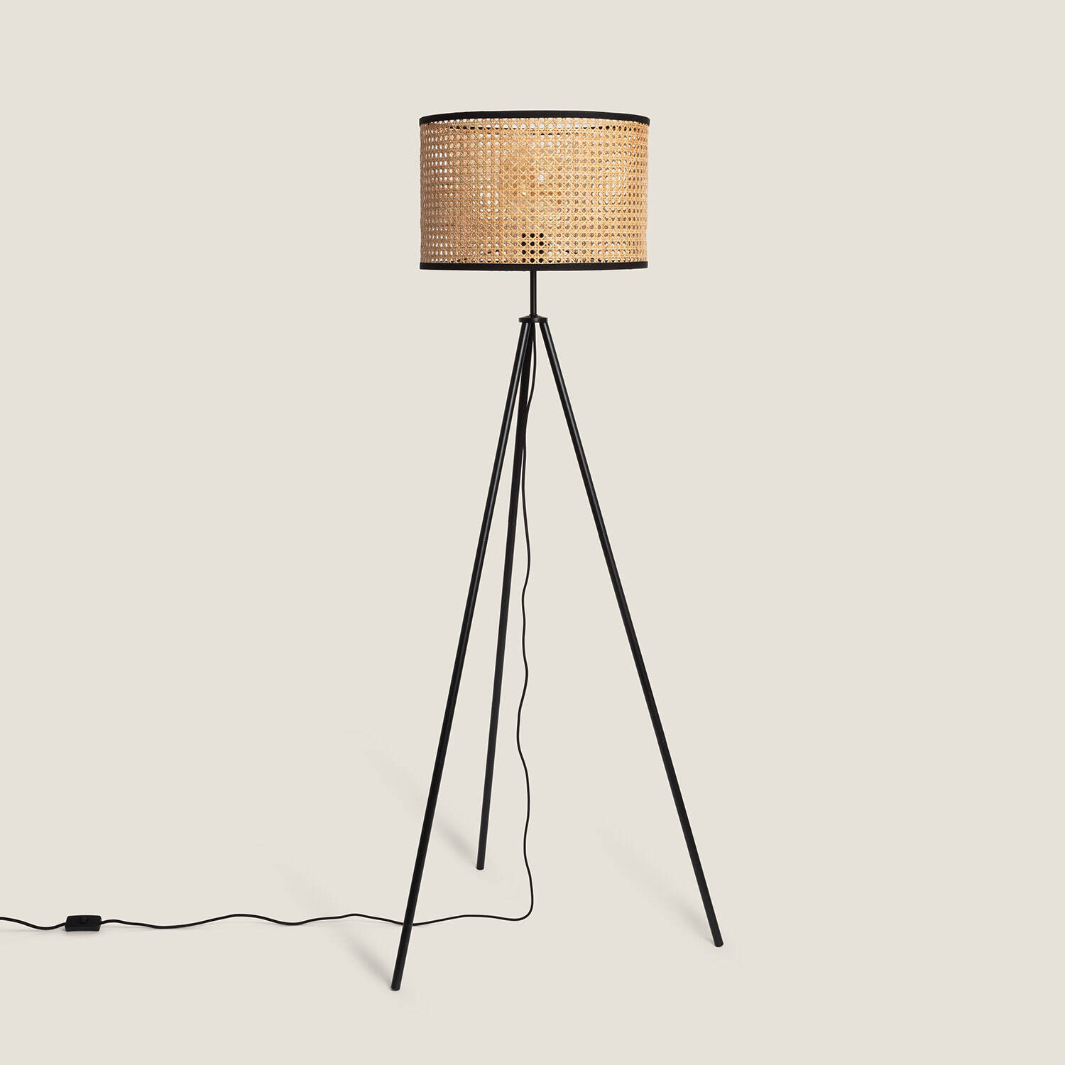 Lampadaire Rotin Huela Naturel