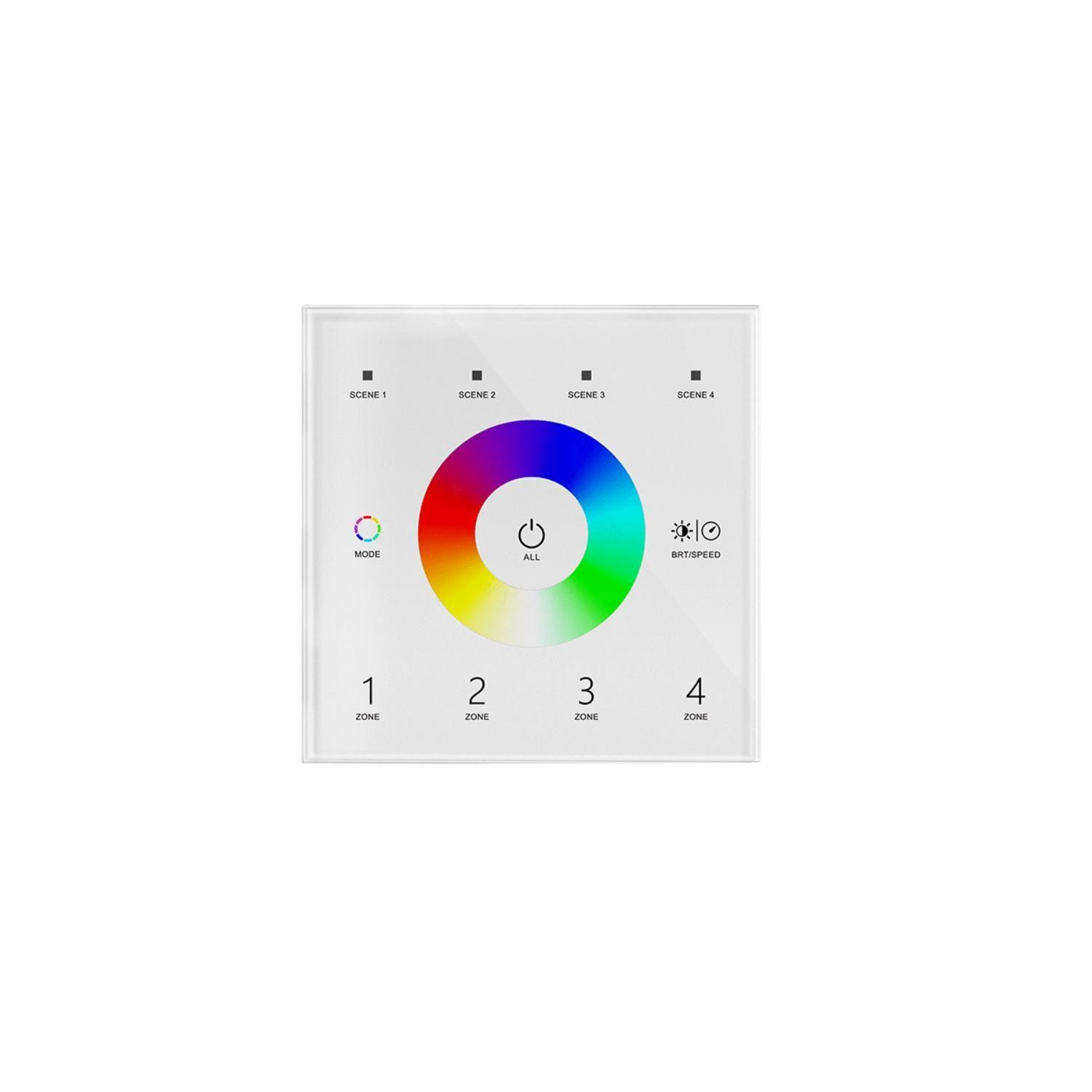 Variateur Master DMX Tactile RGB 4 zones RGB