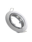 Collerette Downlight Ronde Orientable pour Ampoule GU10/GU5.3 Coupe Ø 72mm