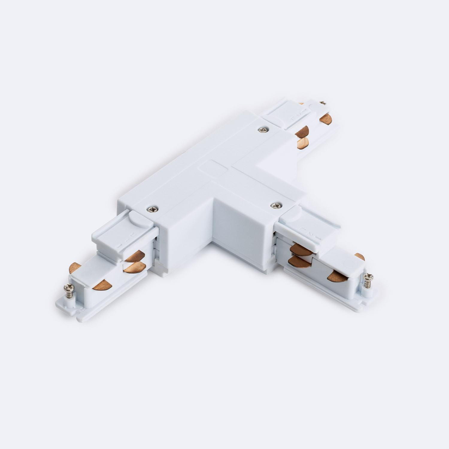 Connecteur Left Sid Type T pour Rail Triphasé DALI Blanc