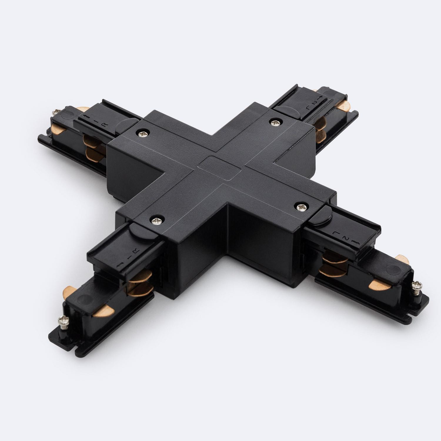 Connecteur Type X pour Rail Triphasé DALI Noir