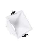 Collerette Downlight Carrée 45º Faible UGR pour Ampoule LED GU10/GU5.3 Coupe 85 x 85mm