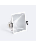 Collerette Downlight Carrée 45º Faible UGR pour Ampoule LED GU10/GU5.3 Coupe 85 x 85mm
