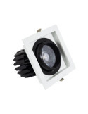 Spot LED Downlight COB Carré Orientable 360º Expert Color No Flicker CRI90 18W Coupe 125x125mm Expert Color