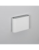 Applique Murale LED Extérieure Zeus 6W Éclairage Double Face Carrée Blanche