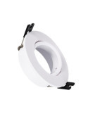 Collerette Downlight Ronde Orientable pour Ampoule LED GU10/GU5.3 Coupe Ø 75mm