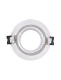 Collerette Downlight Ronde Orientable pour Ampoule LED GU10/GU5.3 Coupe Ø 75mm