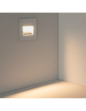 Aplique LED 3W IP65 Cuadrado de Aluminio Wabi Blanco