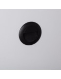 Balise LED Extérieure 3W Encastrable au Mur Ronde Wabi Noire