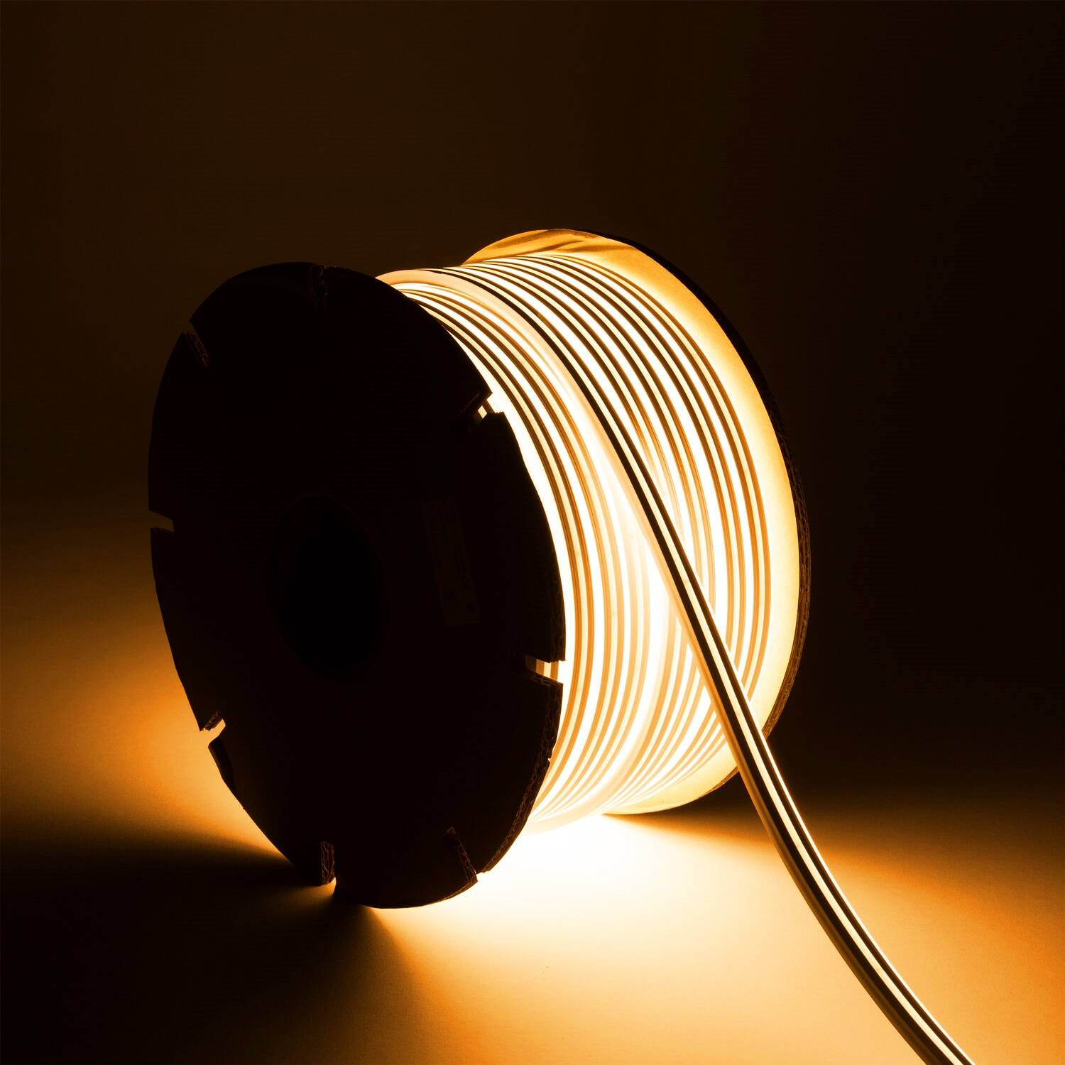 Bobine Gaine Néon LED 24V DC NFLEX6 FreeCut 50 Mètres IP65 Orange