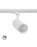 Spot LED sur Rail Triphasé 30W Bertha CCT Blanc