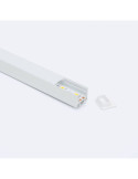 Profilé Aluminium en Saillie avec Capot Continu pour Ruban LED jusqu'à 13 mm
