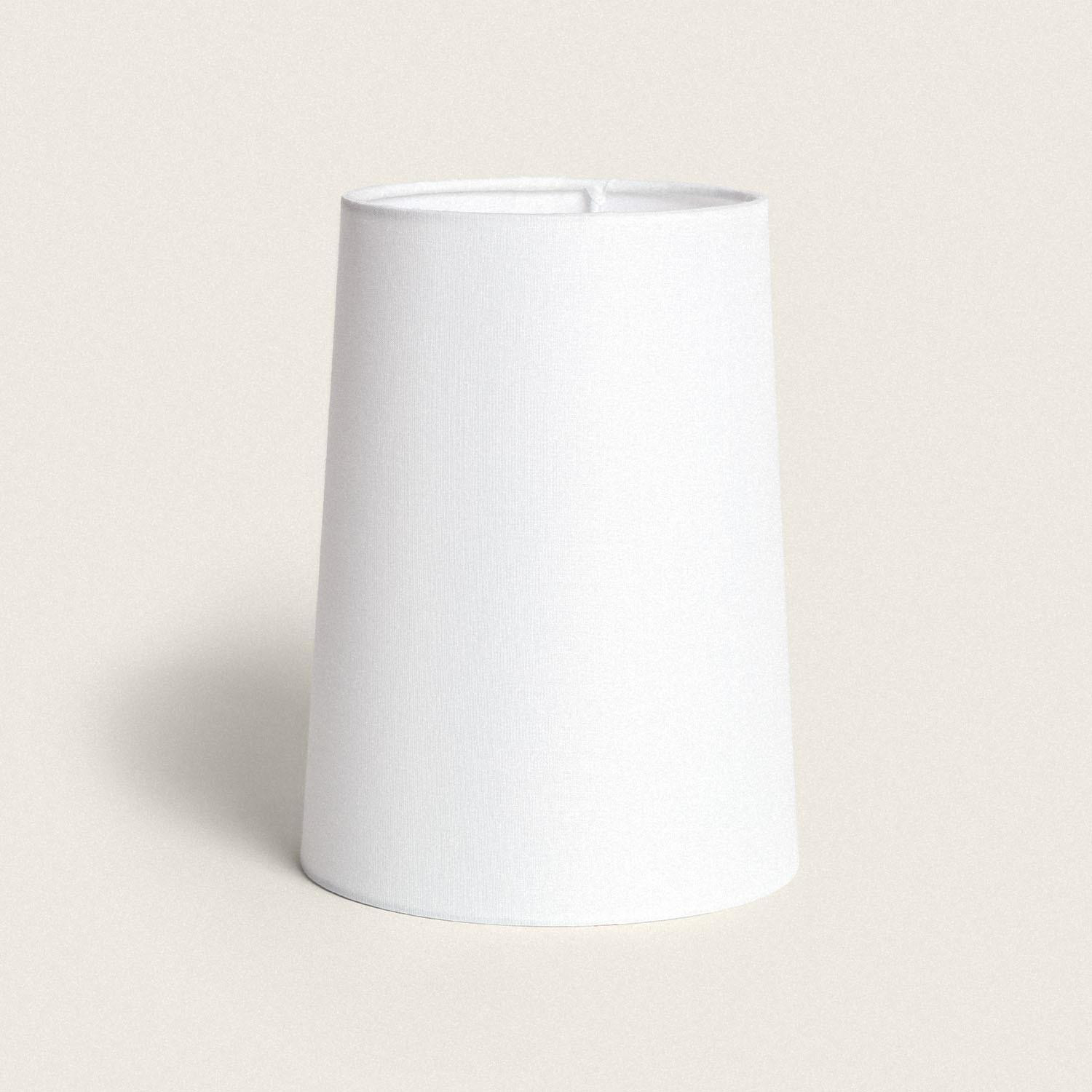 Abat-jour en tissu Natya Blanc